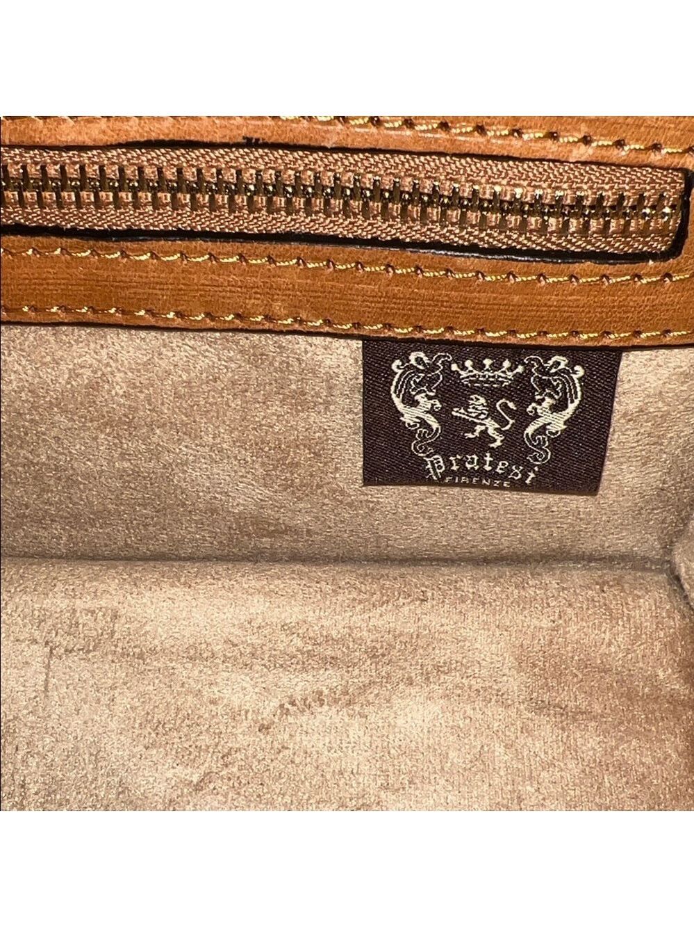 Pratesi Brown Leather Satchel - Picture 5 of 11